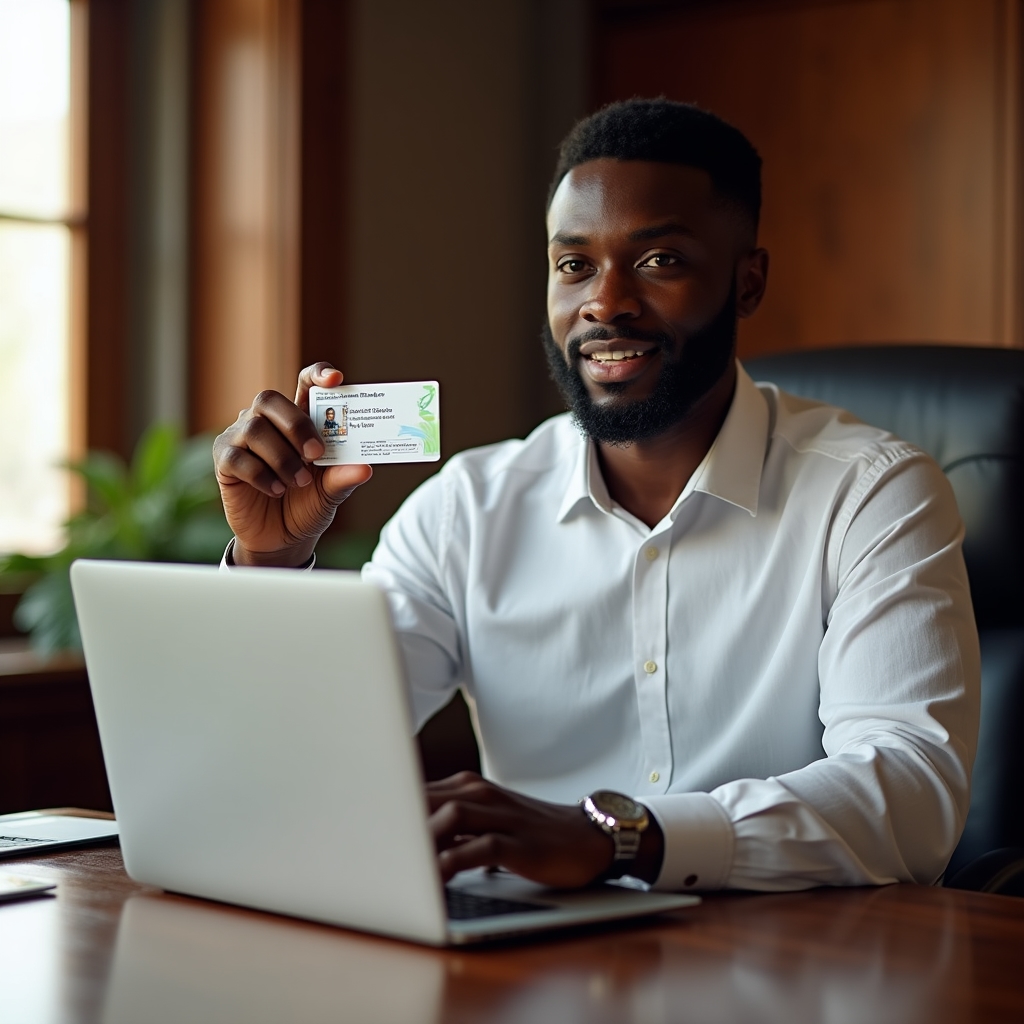 Customer completing identity verification on Ashford platform